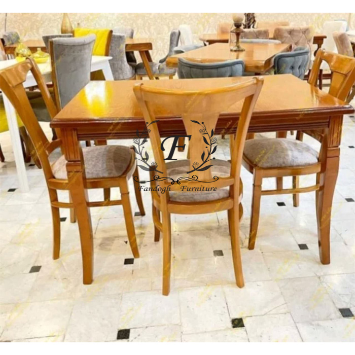 غذاخوری کراواتی با میز خراطی 4 نفره